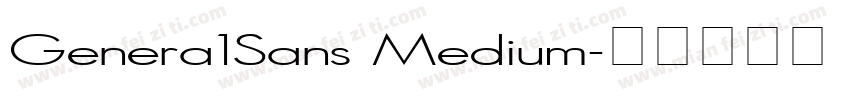 Genera1Sans Medium字体转换